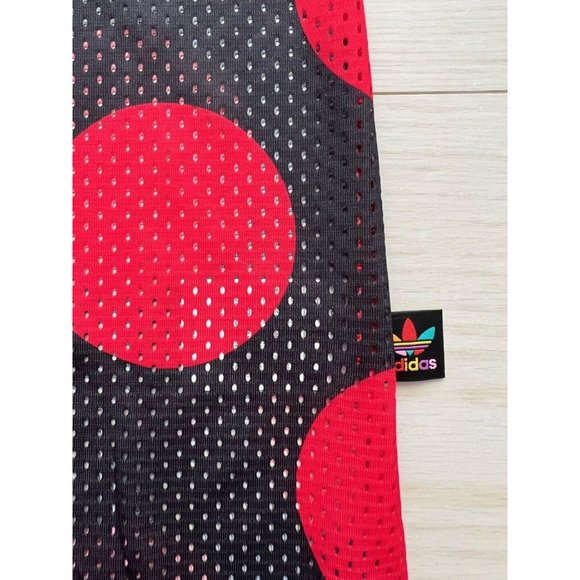 PHARRELL WILLIAMS X ADIDAS AI0784 Dear Baes BASKETBALL Tank Polka Red Black (S) - Picture 6 of 9